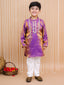 Kid One Elegant Kurta Pyjama Set For Boys Purple