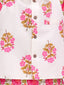Kid One Floral Printed Kurti Salwar And Dupatta Set With Printed Kurta Pyjama And Jacket Set - Pink
