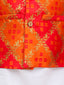 Kid One Bandhani Bundi Jacket With Kurta Pyjama Set For Boys Orange