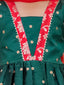 Kid One Chanda Buti Anarkali Pant With Dupatta For Girls Green