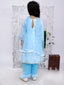 Kid One Floral Printed Kurti Palazzo With Dupatta For Girls Blue