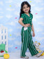 Kid One Emboridered Co-Ord Set For Girls Green