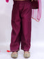 Kid One Block Print Anarkali Pant With Dupatta For Girls Wine