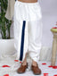 Kid One Poly Silk Embroidered Nawab Sherwani Dhoti Set For Boys Navy Blue