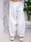 Kid One Chikankari Work Kurti Salwar With Dupatta Set For Girls White