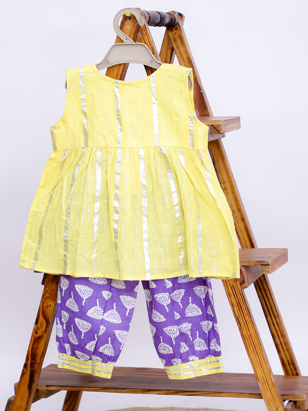 Kid One Sunshine Infants Top With Salwar Set For Girls Yellow