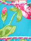 Kid One Floral Peplum Top With Afgani Salwar Set For Girls Turquoise