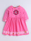 Kid One Infants Om Embroidered Kurti With Salwar Set For Girls Pink