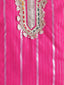 Kid One Stripes Full Sleeves Cotton Kurti Salwar With Dupatta Set For Girls Pink