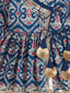 Kid One Infants Ikkat Print Cotton Kurti With Salwar Set Blue